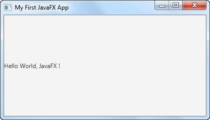 Окно приложения JavaFX с набором сцен